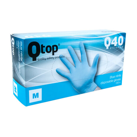 Blaue Nitril Handschuhe Q-TOP Q40 Allround 4 Gramm (10x100)